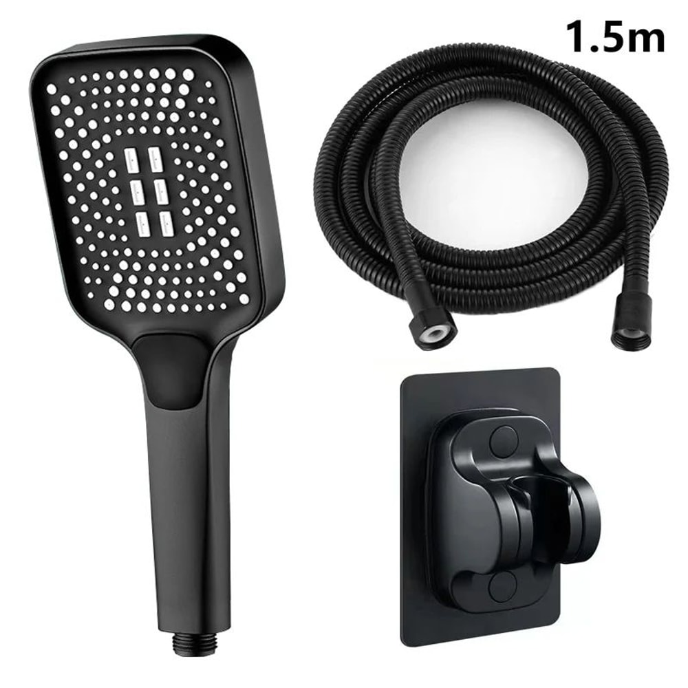 High Pressure Adjustable Shower Head 3 Mode Rainfall Shower 7