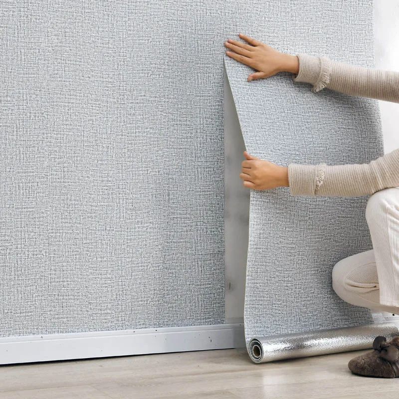 Self Adhesive 3D Wall Sticker Waterproof Cement Gray Wallpaper 3