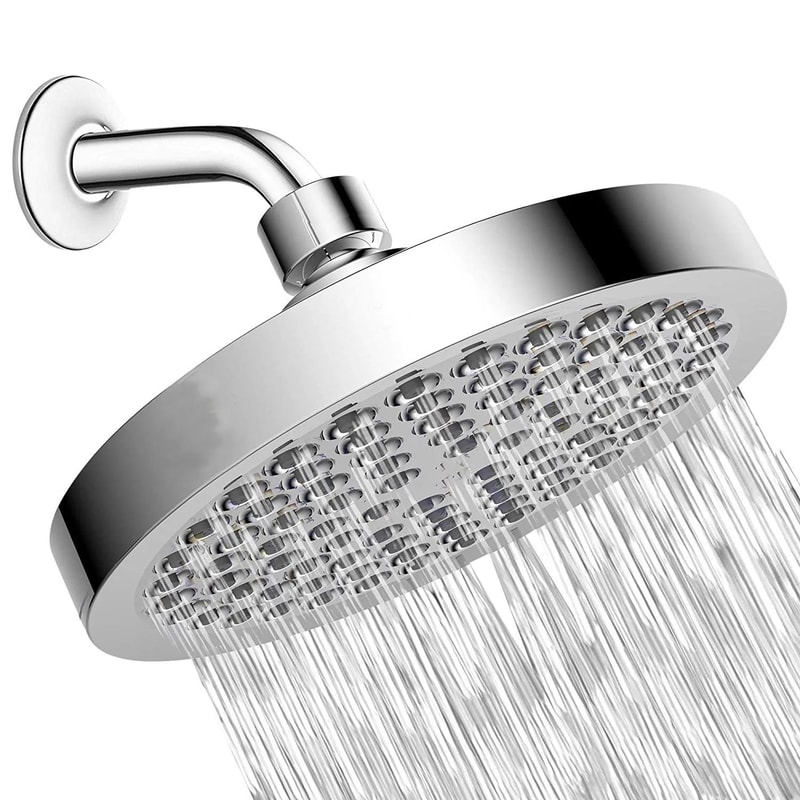 High Pressure Shower Head Set With Extension Rod Bathroom System 0