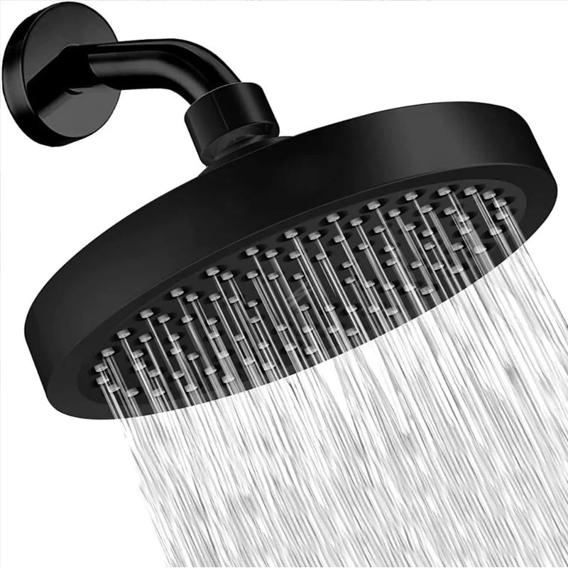 High Pressure Shower Head Set With Extension Rod Bathroom System 8