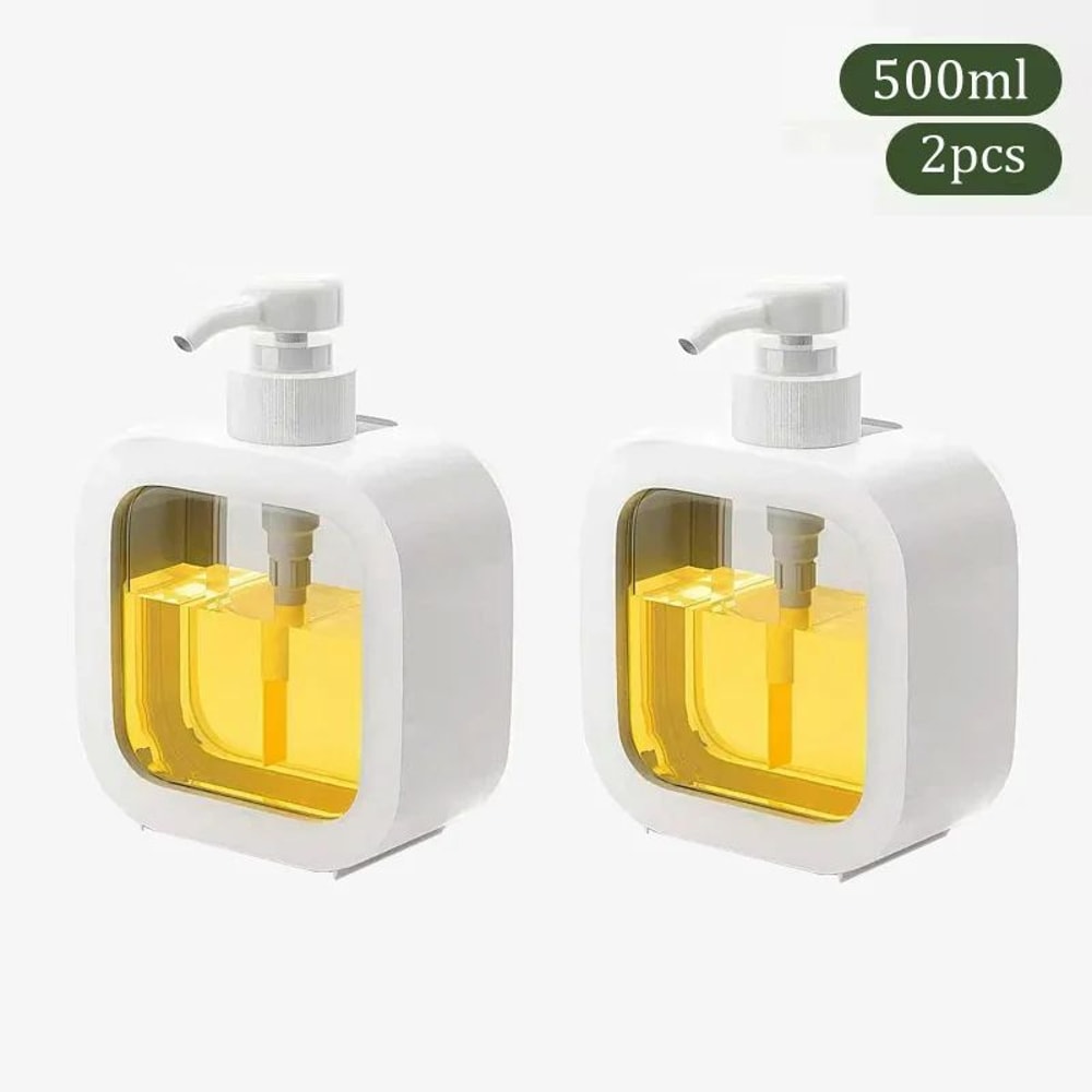 Transparent Soap Dispenser Bottle Refillable Lotion Pump Container 10