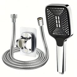 high pressure adjustable shower head square design bathroom shower set