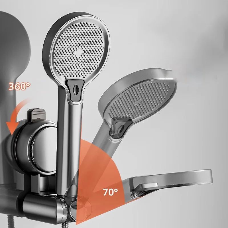 Adjustable Shower Head Holder Suction Cup Wall Mount Bracket 1