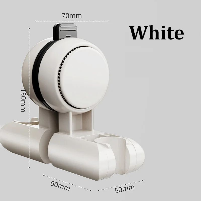 Adjustable Shower Head Holder Suction Cup Wall Mount Bracket 10