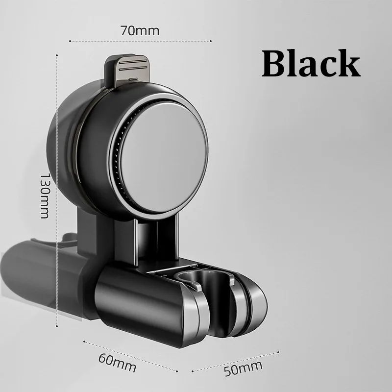 Adjustable Shower Head Holder Suction Cup Wall Mount Bracket 12