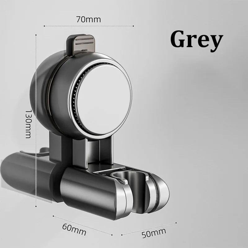 Adjustable Shower Head Holder Suction Cup Wall Mount Bracket 13