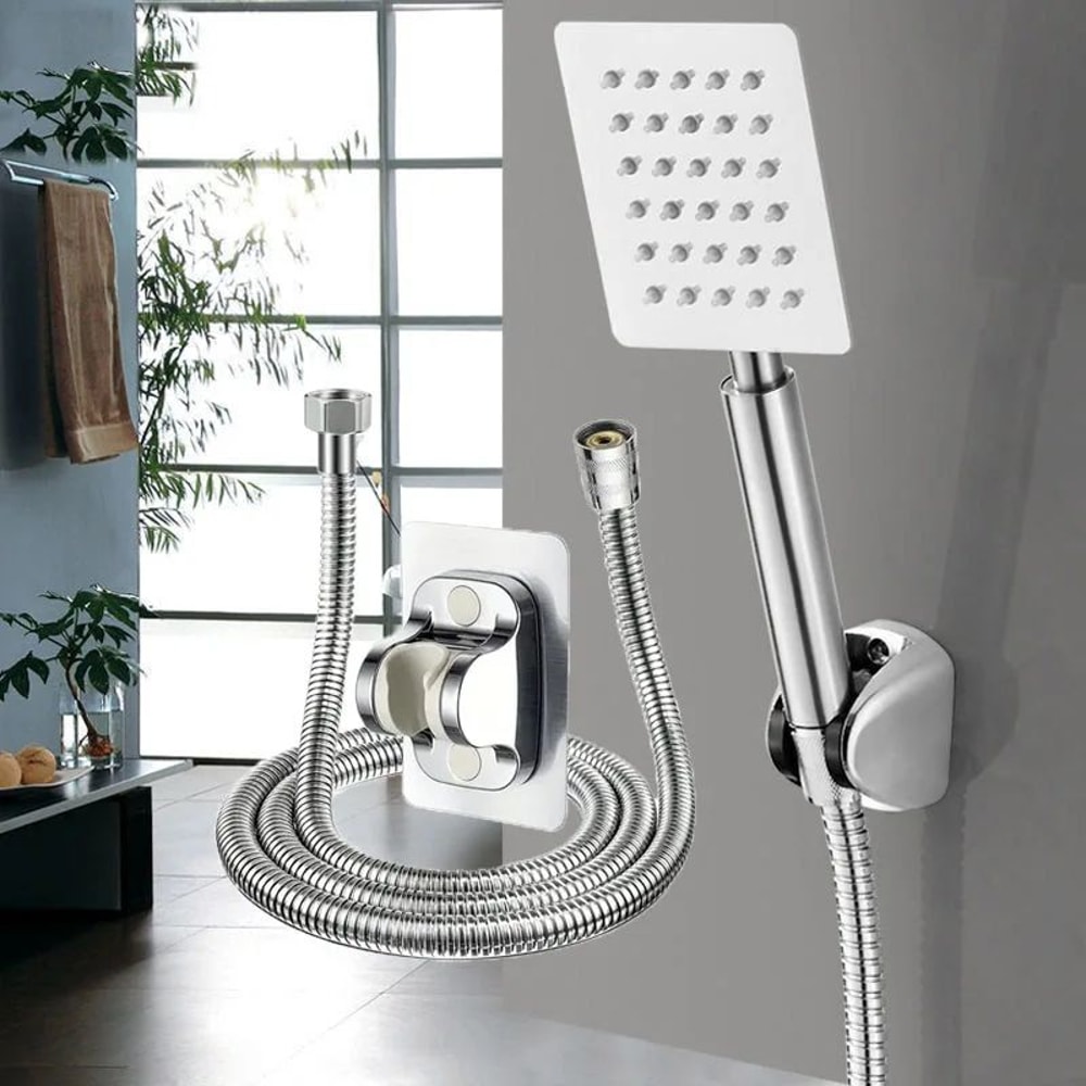 High Pressure Handheld Shower Head Stainless Steel Bathroom Set 9