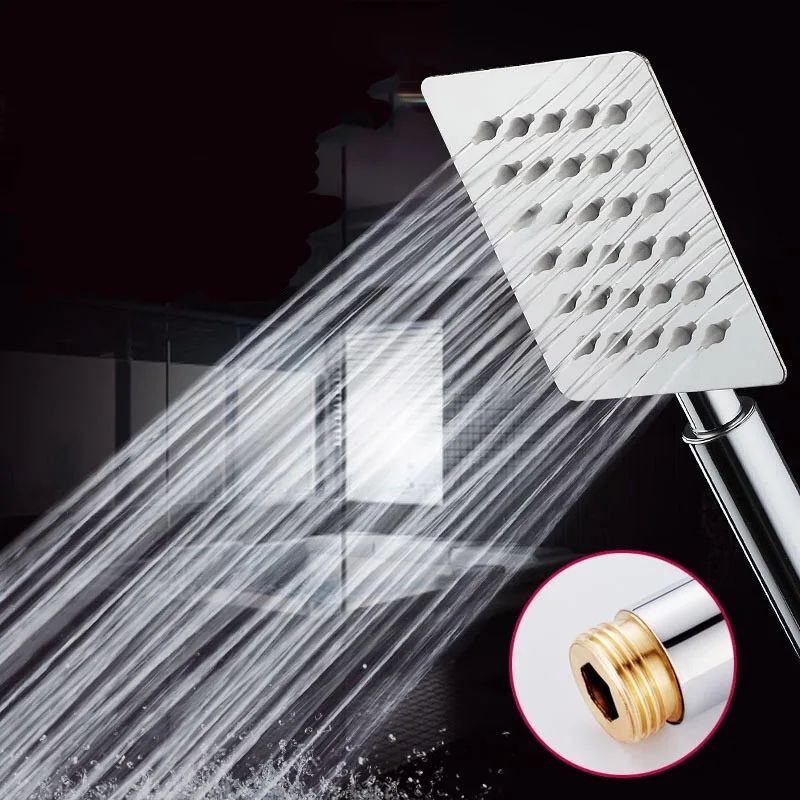 High Pressure Handheld Shower Head Stainless Steel Bathroom Set 3