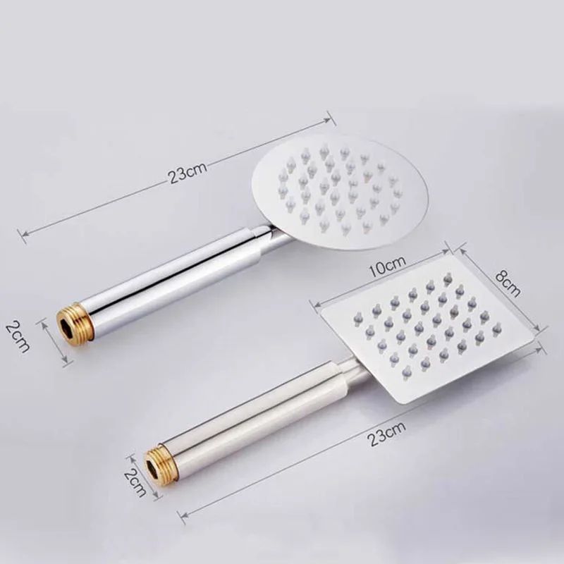 High Pressure Handheld Shower Head Stainless Steel Bathroom Set 4