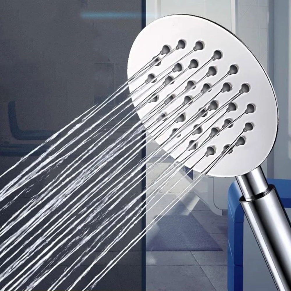 High Pressure Handheld Shower Head Stainless Steel Bathroom Set 5