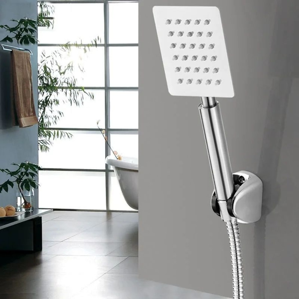 High Pressure Handheld Shower Head Stainless Steel Bathroom Set 8