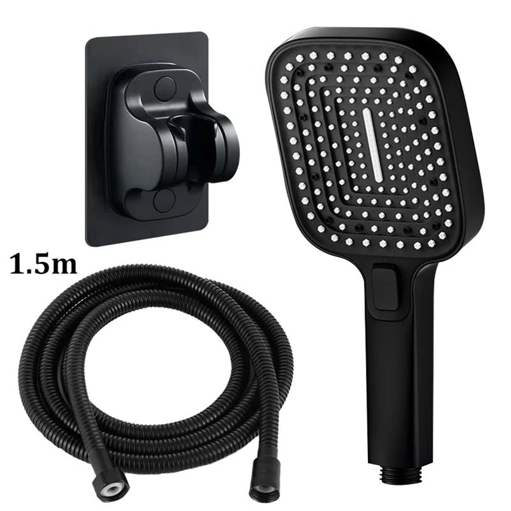 High Pressure 3 Mode Rainfall Shower Head Large Panel Bathroom Set 9