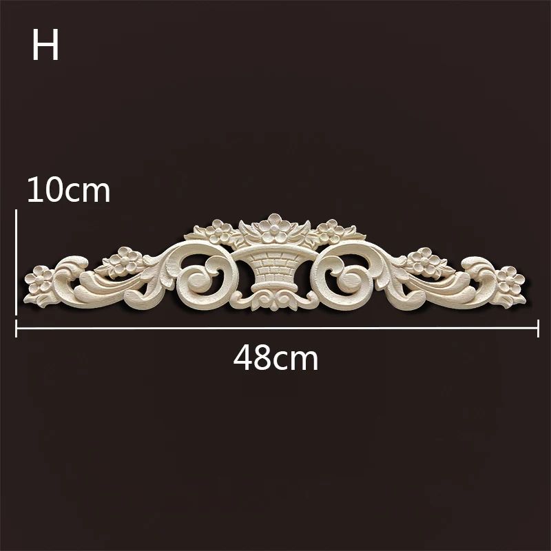 Premium Vintage Wood Appliques Decorative Furniture Onlays Floral Carved Accent Set 15
