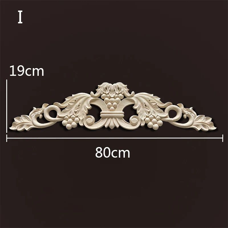 Premium Vintage Wood Appliques Decorative Furniture Onlays Floral Carved Accent Set 17