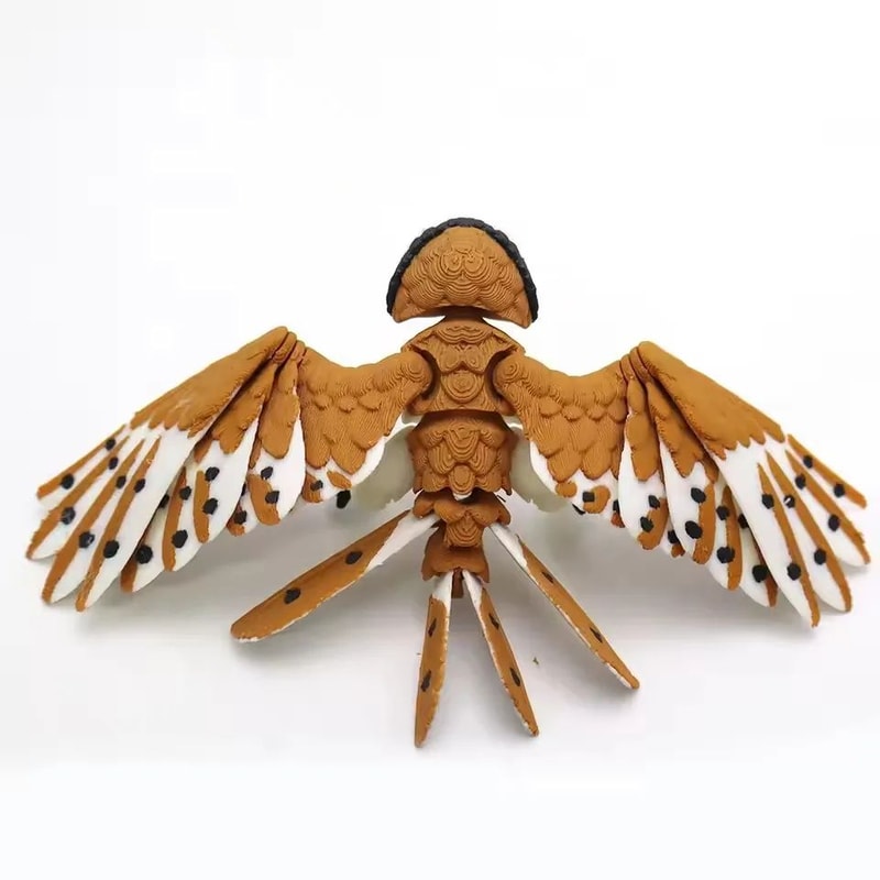 3D Printed Eagle Figurine Movable Hawk Decor For Home And Desk Display 4