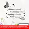 Motivational Wall Sticker Butterfly Quote Decor For Positive Home And Office Spaces 6