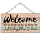Rustic Wooden Welcome Sign Wall Hanging Decor For Cozy Home Entryways 1