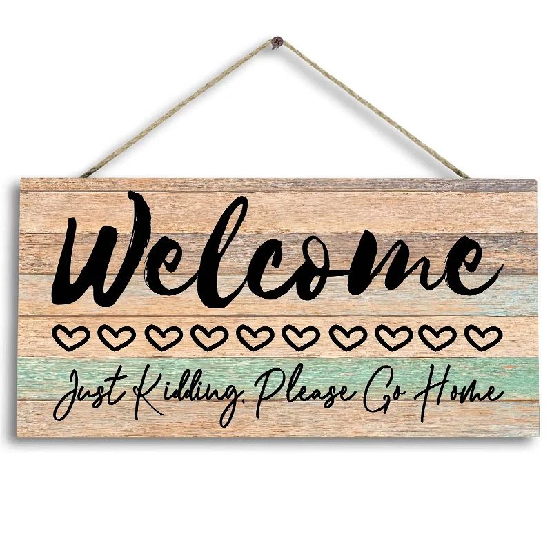 Rustic Wooden Welcome Sign Wall Hanging Decor For Cozy Home Entryways 1