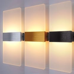 modern led wall sconce minimalist indoor wall lamp for bedroom and living room