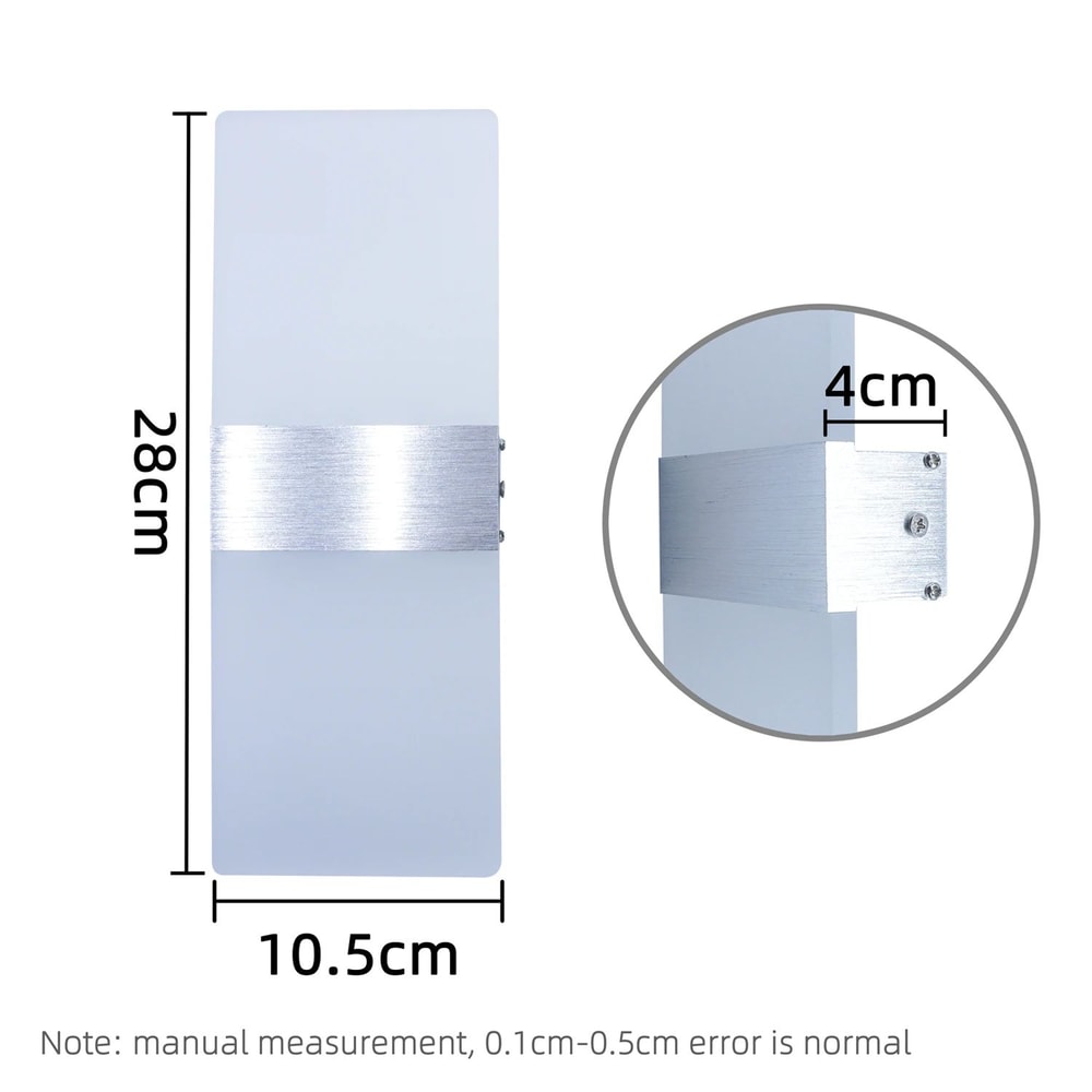 Modern LED Wall Sconce Minimalist Indoor Wall Lamp For Bedroom And Living Room 4