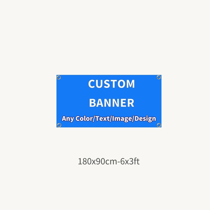 Custom Polyester Banner Personalized Outdoor And Indoor Display Sign With Grommets 10