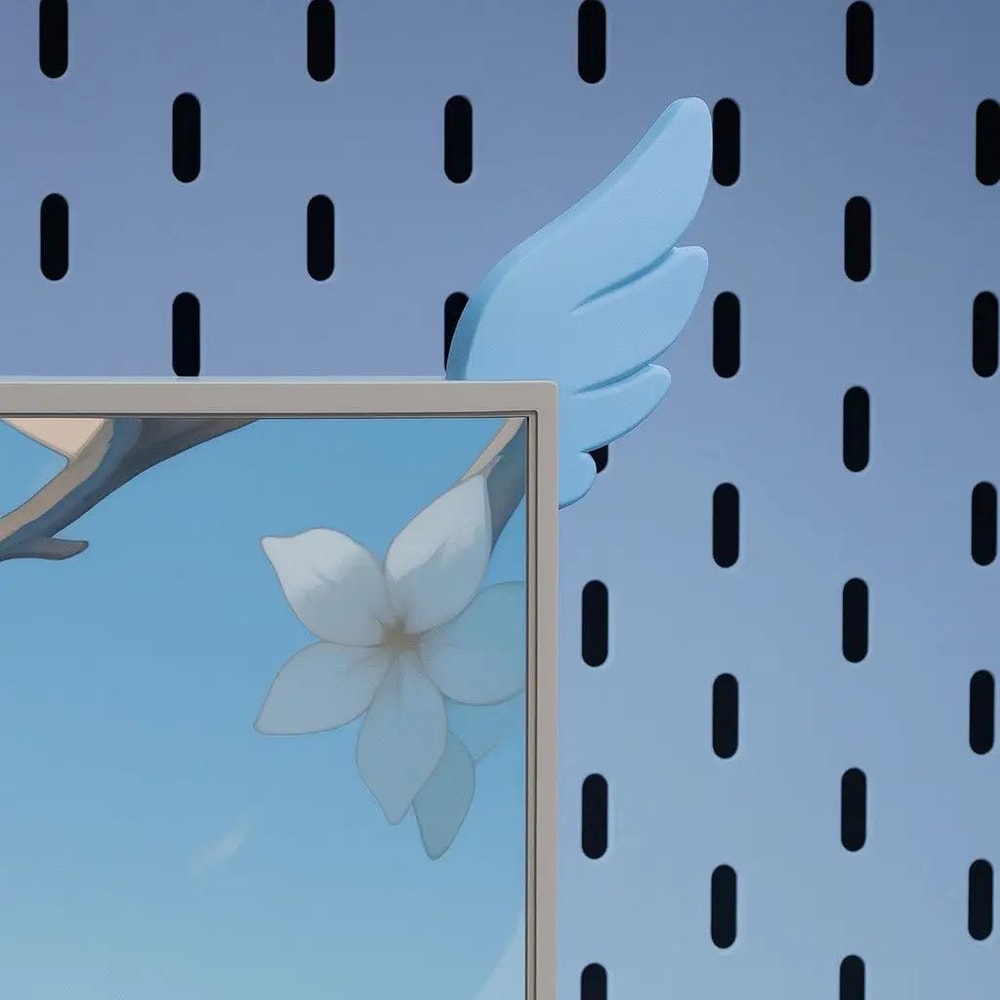 Pink Wing Monitor Decor 3D Printed Gaming Setup Accessories For Desk Aesthetic 2