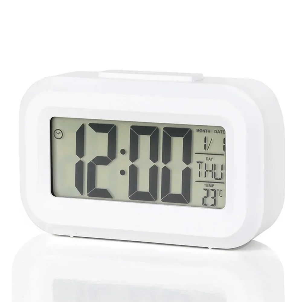 Smart LED Digital Alarm Clock With Calendar And Temperature Display 10