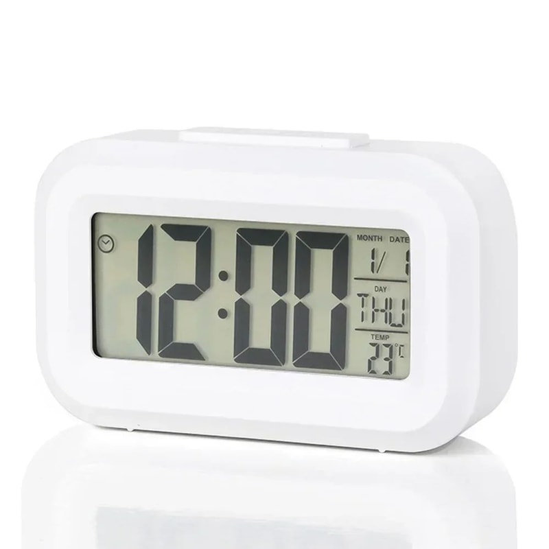 Smart LED Digital Alarm Clock With Calendar And Temperature Display 10