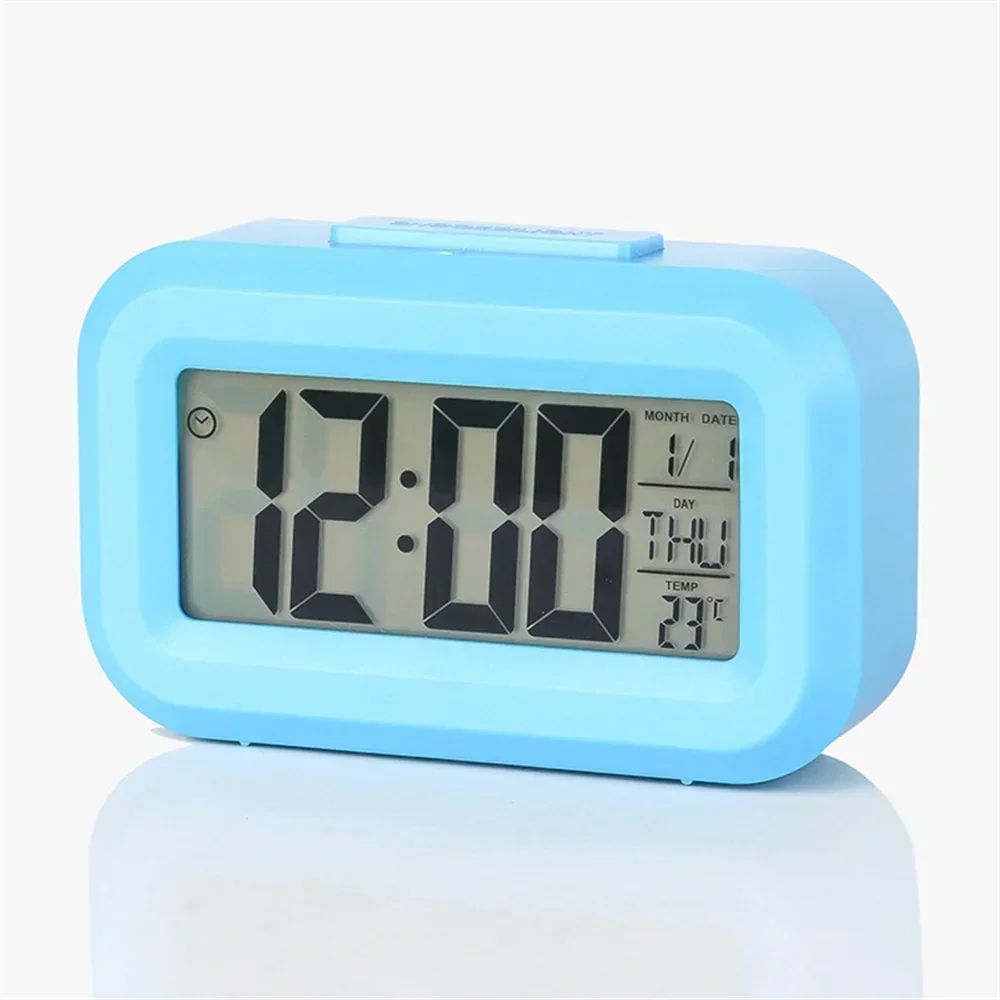 Smart LED Digital Alarm Clock With Calendar And Temperature Display 7