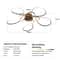 Modern LED Chandelier Ceiling Light For Living Room And Bedroom Decor 9