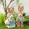 Cute Easter Bunny Decoration Rustic Rabbit Figure For Home Decor 0
