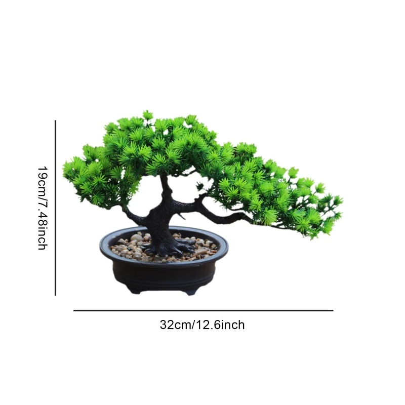 Artificial Bonsai Tree Japanese Style Mini Plant For Desk And Home Decor 11