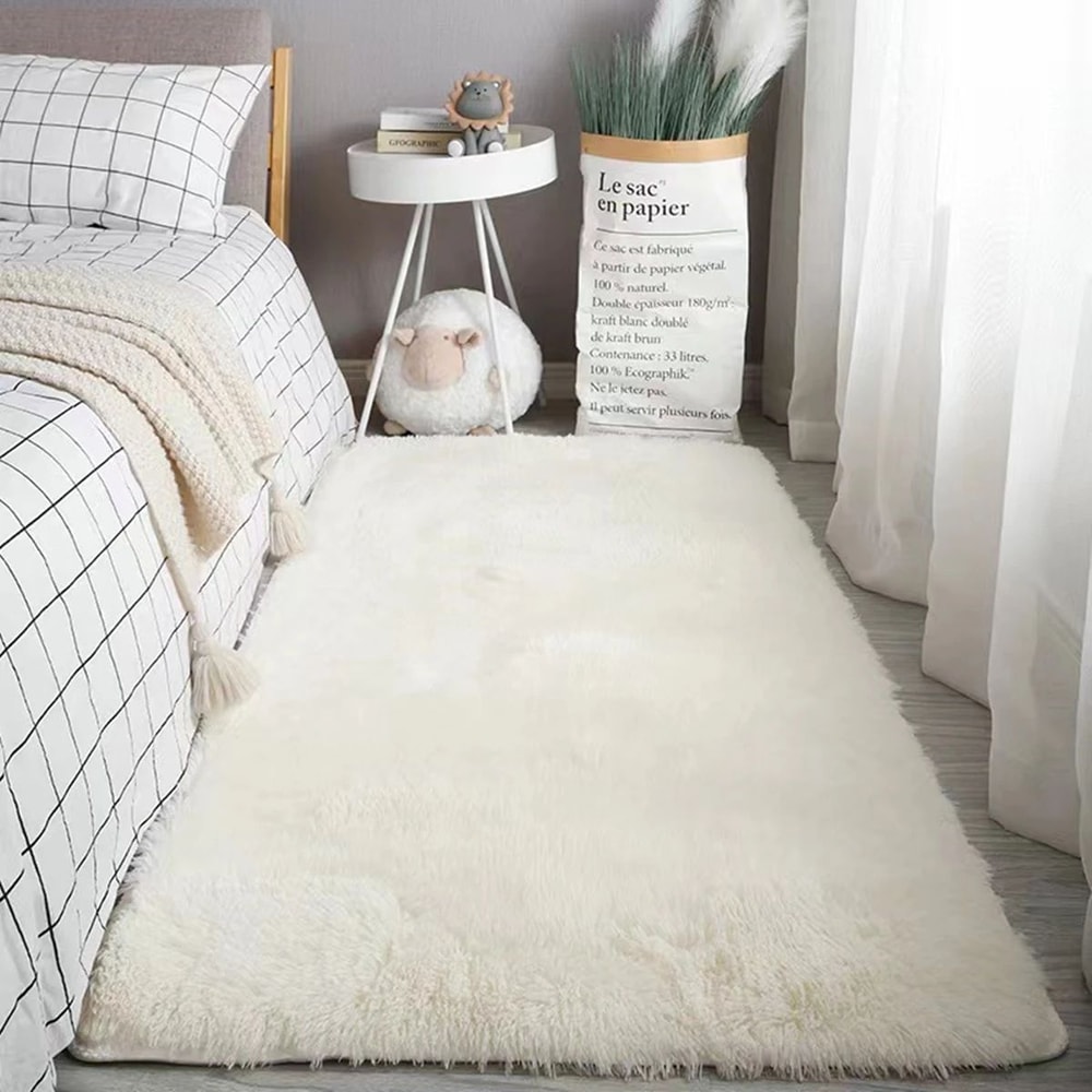Fluffy Shag Area Rug Soft Tie Dye Carpet For Bedroom And Living Room 8