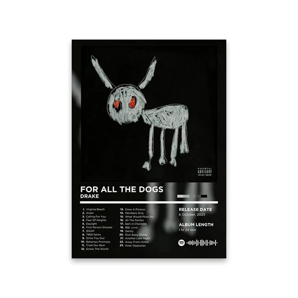 Rapper Album Cover Poster Music Canvas Wall Art For Room Decor 6