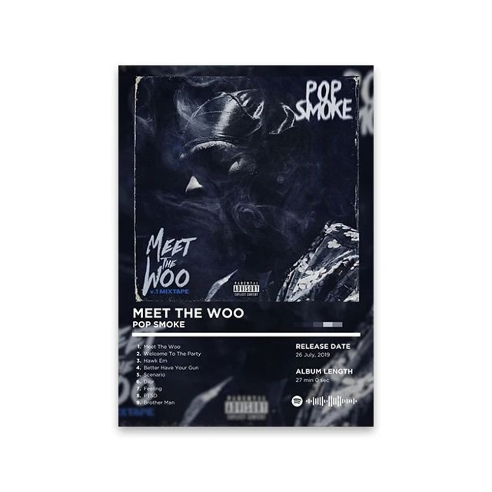 Rapper Album Cover Poster Music Canvas Wall Art For Room Decor 10