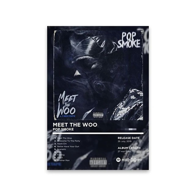 Rapper Album Cover Poster Music Canvas Wall Art For Room Decor 10