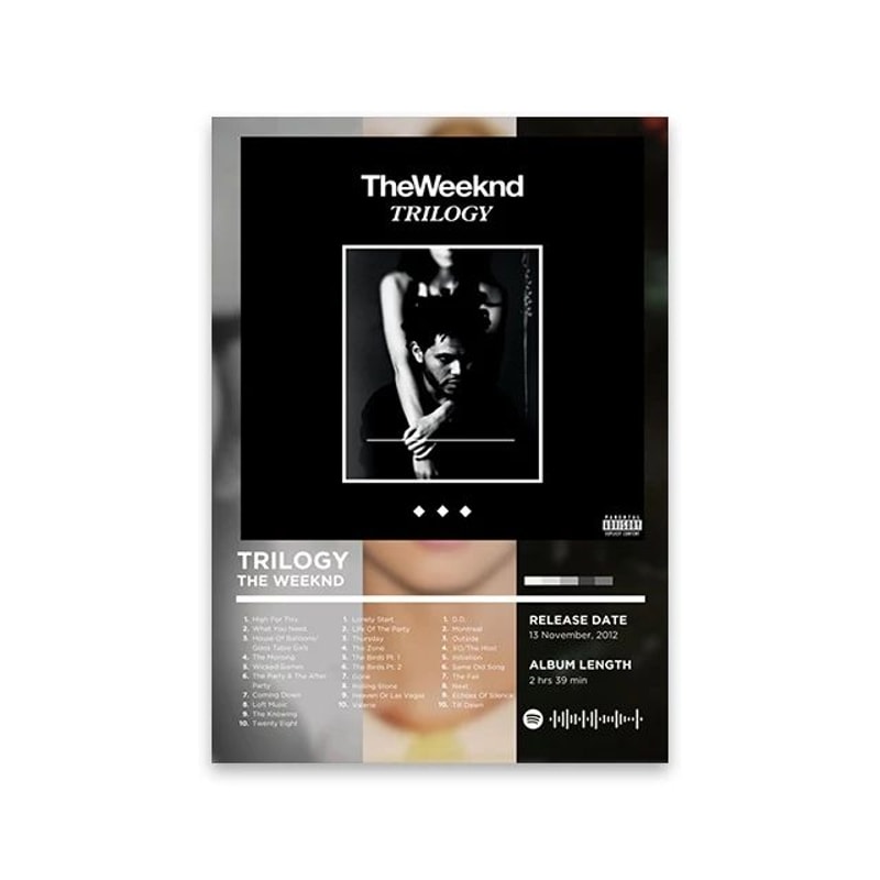 Rapper Album Cover Poster Music Canvas Wall Art For Room Decor 26