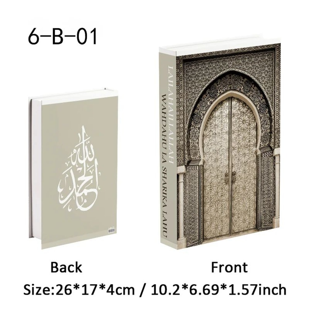 Islamic Decorative Book Storage Box Luxury Coffee Table Organizer For Home Decor 5