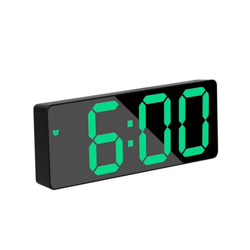 Smart LED Mirror Alarm Clock With Voice Control And Night Mode Display 13