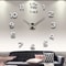Modern DIY 3D Wall Clock With Acrylic Mirror Stickers For Living Room Decor 0