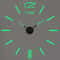Modern DIY 3D Wall Clock With Acrylic Mirror Stickers For Living Room Decor 7
