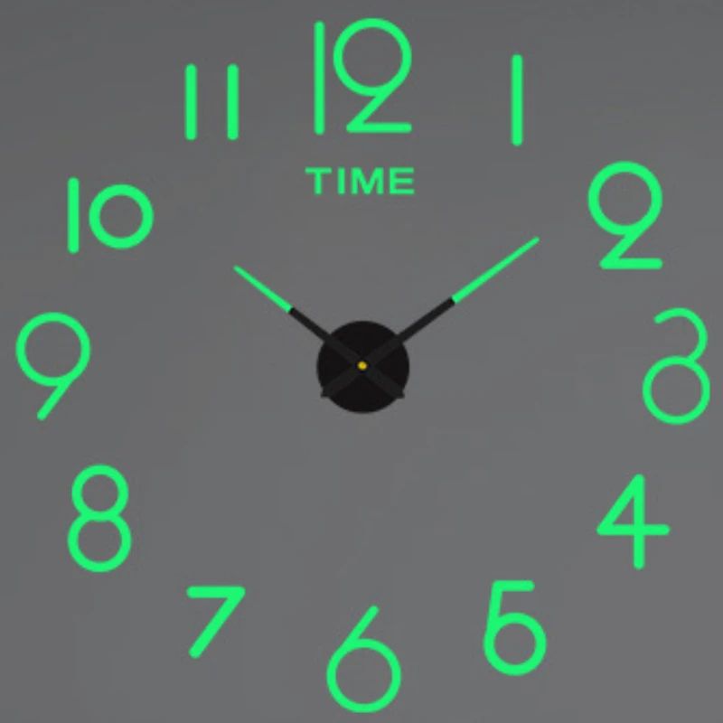 Modern DIY 3D Wall Clock With Acrylic Mirror Stickers For Living Room Decor 23