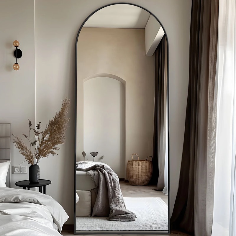 Oversized Full Length Floor Mirror With Stand For Bedroom And Living Room 0