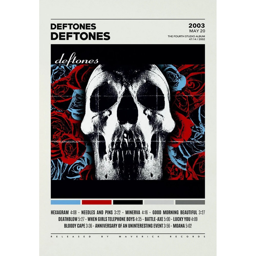 Deftones Album Cover Canvas Poster Wall Art For Music Inspired Room Decor 6