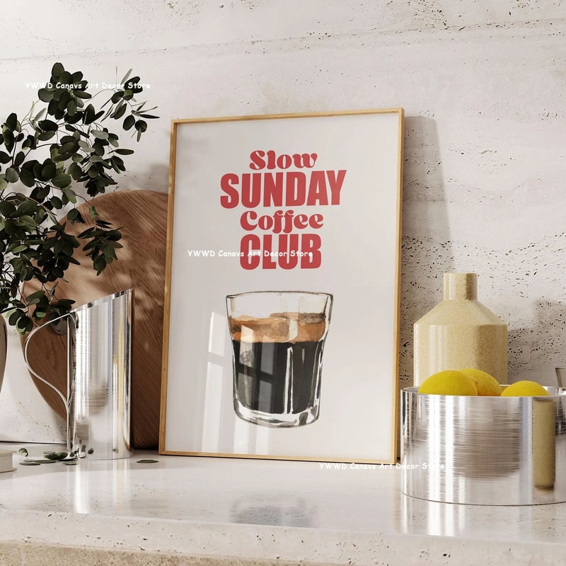 Canvas Wall Art Modern Kitchen Poster For Dining Room Decor 14