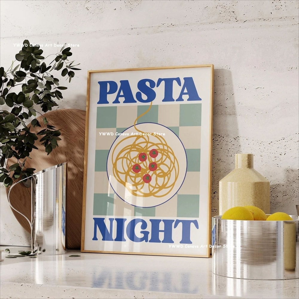 Canvas Wall Art Modern Kitchen Poster For Dining Room Decor 4