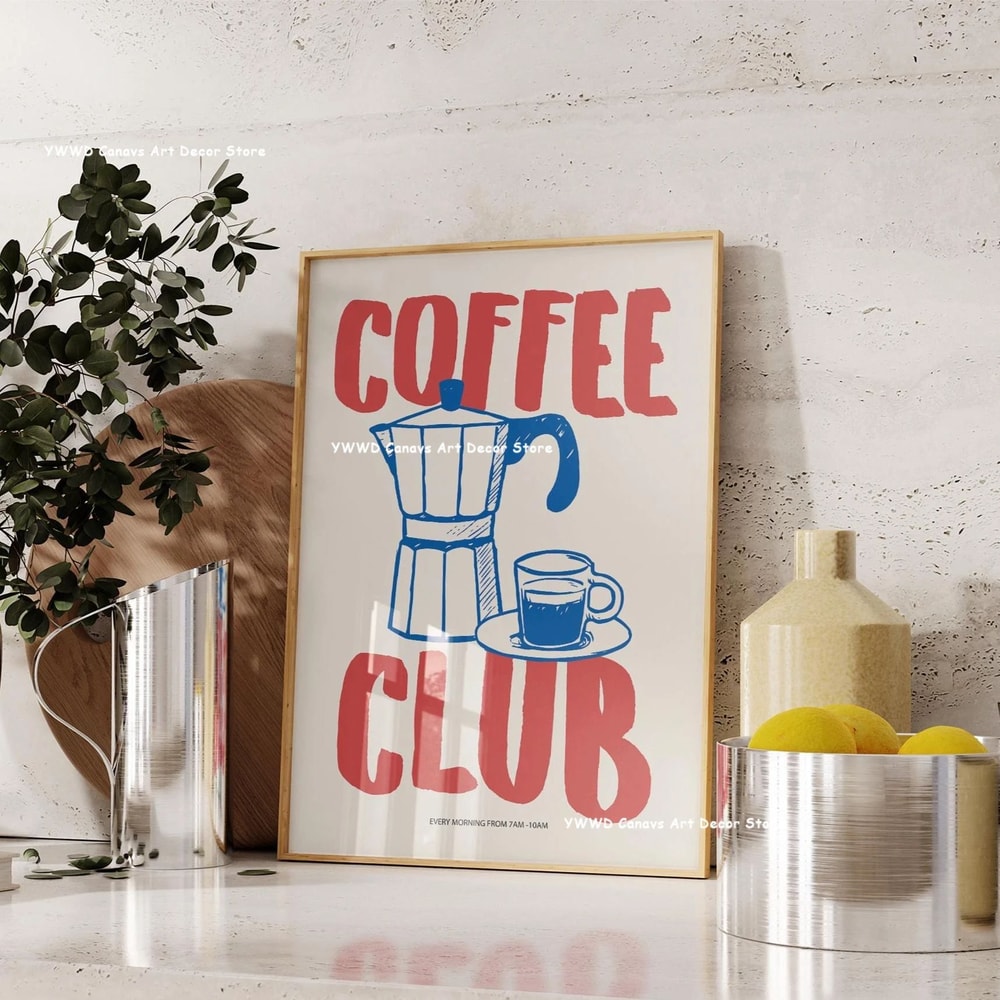 Canvas Wall Art Modern Kitchen Poster For Dining Room Decor 5