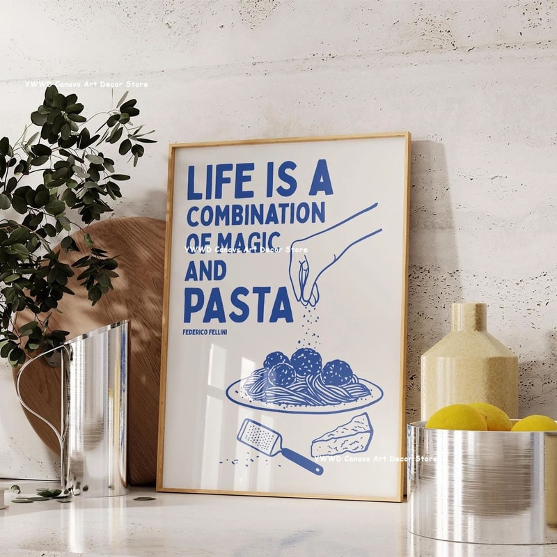 Canvas Wall Art Modern Kitchen Poster For Dining Room Decor 6