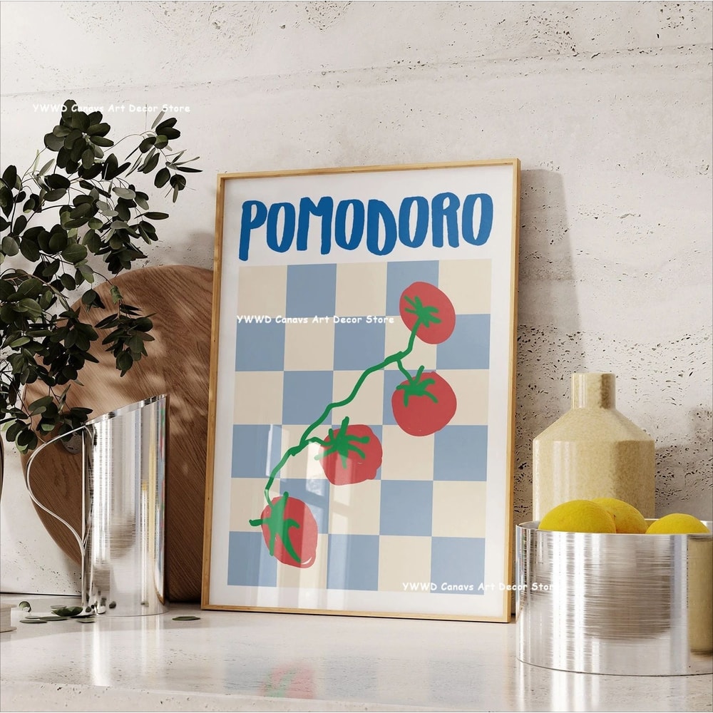 Canvas Wall Art Modern Kitchen Poster For Dining Room Decor 25