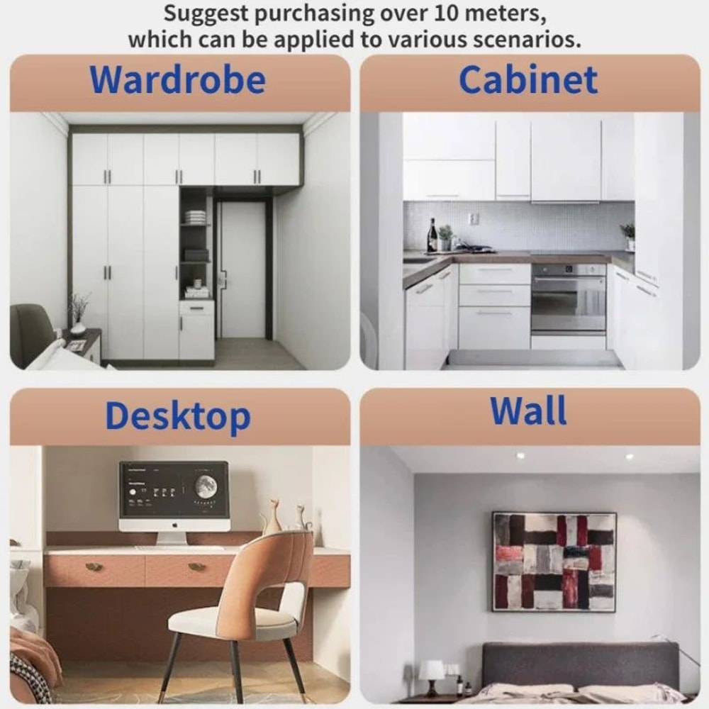 Waterproof Kitchen Oil Proof Wallpaper Self Adhesive Cabinet Contact Paper Roll 5